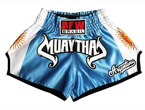 Short Muay Thai Cetim Premium - ARGENTINA