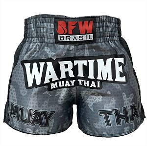 Short Muay Thai Bfw Brasil Premium Unissex - Wartime Camuflado