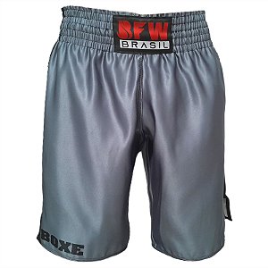 Calção de Boxe - Prata e Azul 50% Desconto