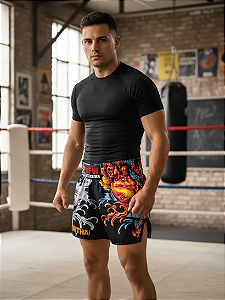 Short Muay Thai Calção Tailandês Unissex - Carpa
