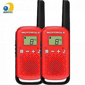 Rádio Comunicador Talkabout Motorola T110BR 25km Vermelho - PAR / 2
