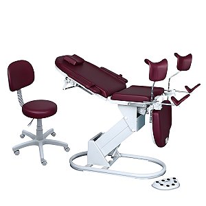 Mesa Ginecológica RT2500 + Foco de Led + Mocho a Gás
