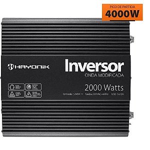 Inversor de Onda Modificada 2000W 12Vdc/220V PW11-5 Off Grid