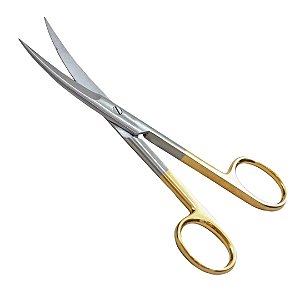 Tesoura Cirúrgica Curva Fina 15cm