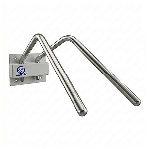 Porta Avental de Chumbo de Parede c/ 2 Cabides Inox