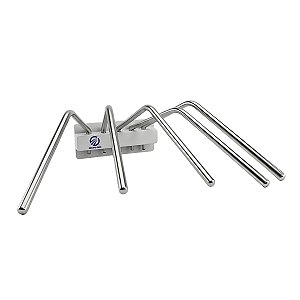 Porta Avental de Chumbo de Parede c/ 5 Cabides Inox