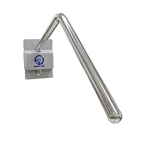 Porta Avental Plumbífero de Parede c/ 1 Cabide Inox