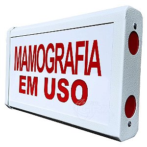 Sinaleiro com Luz Vermelha para Salas de Mamografia Bivolt