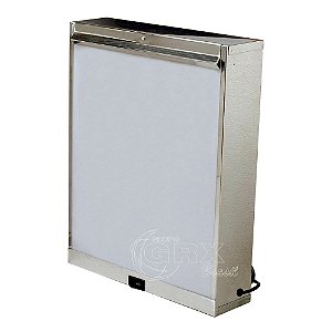 Negatoscópio GRX Led em Aço Inox 01 Corpo Bivolt