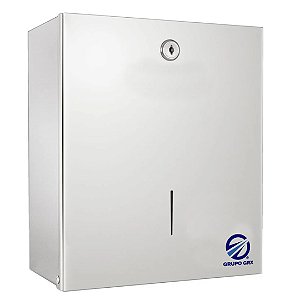 Dispenser Papel Toalha 2 Dobras Inox Antivandalismo GRX