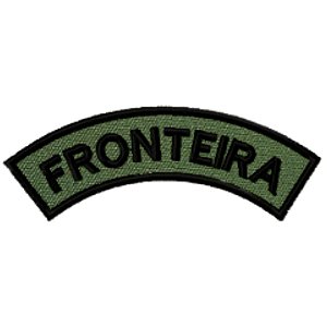 Distintivo Semicircular Bordado de Baixa Visibilidade - Manicaca FRONTEIRA