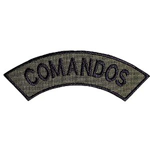 Distintivo Semicircular Bordado de Baixa Visibilidade - Manicaca COMANDOS