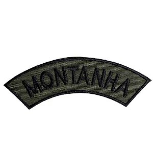 Distintivo Semicircular Bordado de Baixa Visibilidade - Manicaca MONTANHA