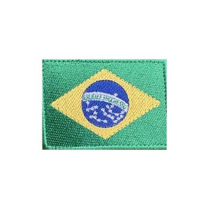 Distintivo de Baixa Visibilidade - Bandeira do Brasil Bordada