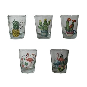 CONJUNTO COPOS SHOT - 5 PEÇAS