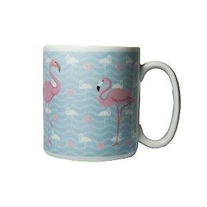 CANECA FLAMINGO AZUL
