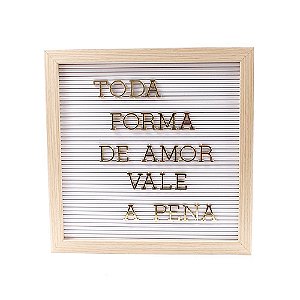 Quadro  Letter Board  30x30