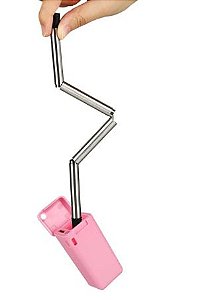 CANUDO DE INOX ECOLÓGICO - DOBRÁVEL COM CASE