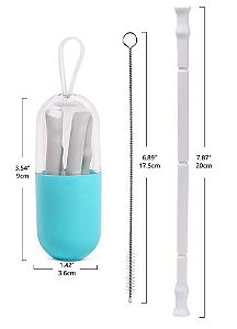 DUPLICADO - CANUDO ECOLÓGICO DOBRÁVEL COM CASE