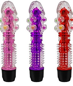 Vibrador Multivelocidade com Capa Texturizada e Pérolas Massageadoras Vip Mix