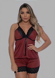 Short Doll com Fita Cetim em Malha