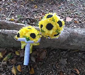 Buquê Girassol em Cetim