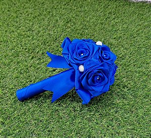 Buquê Rosas Colombianas Azul Royal