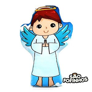 Almofada Naninha Anjo Azul com oração