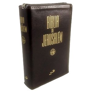 Bíblia de Jerusalém - Média com Zíper.