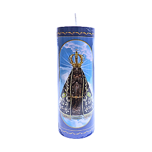 Vela Votiva de Parafina Pura - Nossa Senhora Aparecida