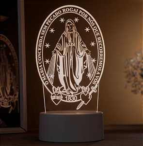 Luminária Led 3d - Nossa Senhora das Graças
