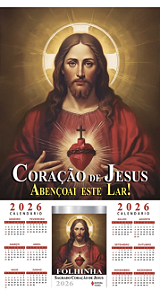 Folhinha Do Sagrado Coração De Jesus