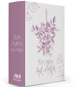 Bíblia Sagrada Ave-Maria - Capa Flores - Rosa