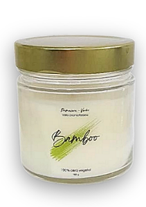 Vela Aromatizada Bamboo 100% Cera Vegetal
