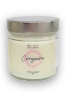 Vela Aromatizada Cerejeira 100% Cera Vegetal