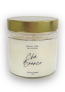 Vela Aromatizada Chá Branco 100% Cera Vegetal