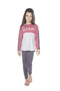 Pijama Infantil de Frio em Malha com Tapa Olho Have Fun