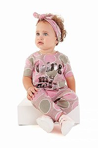 Macacão de Bebê Longo com Faixa da Up Baby - Cores Diferentes