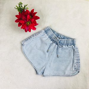 Shorts Infantil Lavagem Jeans Claro da Vanilla Cream