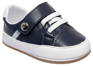 Tênis Infantil Masculino Azul Marinho em Sarja da Baby I