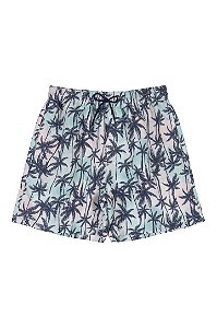 Shorts Infantil Masculino em Tactel Folhagem da Quimby