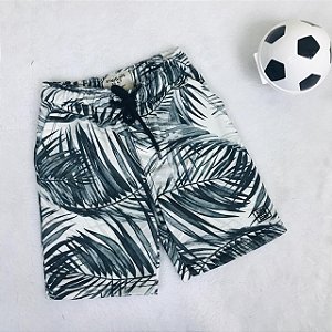 Bermuda Infantil Masculina Moletom Estampa Havaiana da King Joe