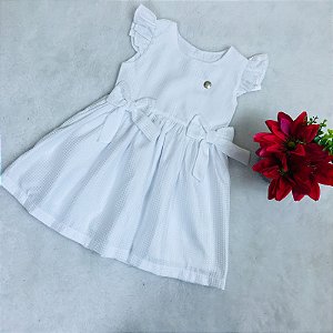 Vestido Infantil Branco Batizado da Pupi