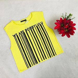 Blusa Infantil Feminino Amarela da BobbyLulu