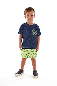 Conjunto Infantil c/Bermuda Estampada da Up Baby