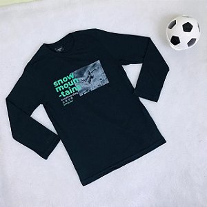 Camiseta Infantil Masculina Preta Skate da King joe