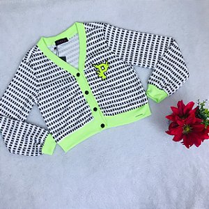Casaco Infantil Feminino Xadrez da Pinkx