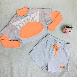 Conjunto Infantil Feminino c/Short da Vanilla Cream