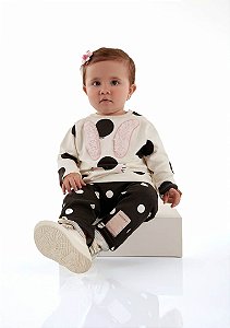 Conjunto de Frio de Infantil Bebê Coelho Bolas Up Baby