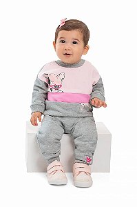 Conjunto de Bebê e Infantil de Frio em Moletom da Quimby
